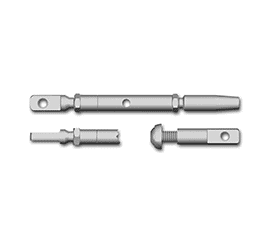Image of turnbuckle studs on white background